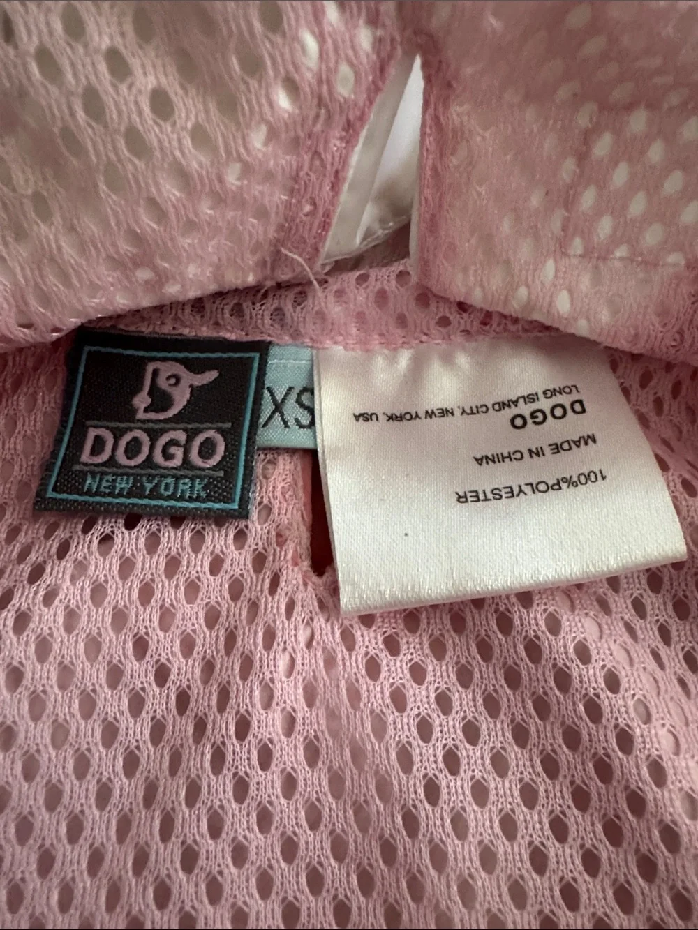 Pink Hooded Dog Coat with Pocket - size XSmall Rain Jacket